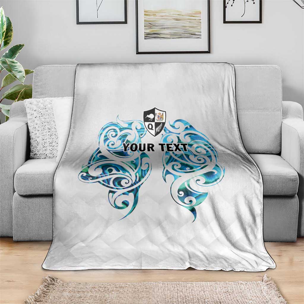Queensland Maori Kiwi Personalised Blanket Ma Kakariki Papua Shell Maori Tribal Tattoo LT9 - Polynesian Pride