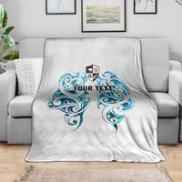 Queensland Maori Kiwi Personalised Blanket Ma Kakariki Papua Shell Maori Tribal Tattoo LT9 - Polynesian Pride