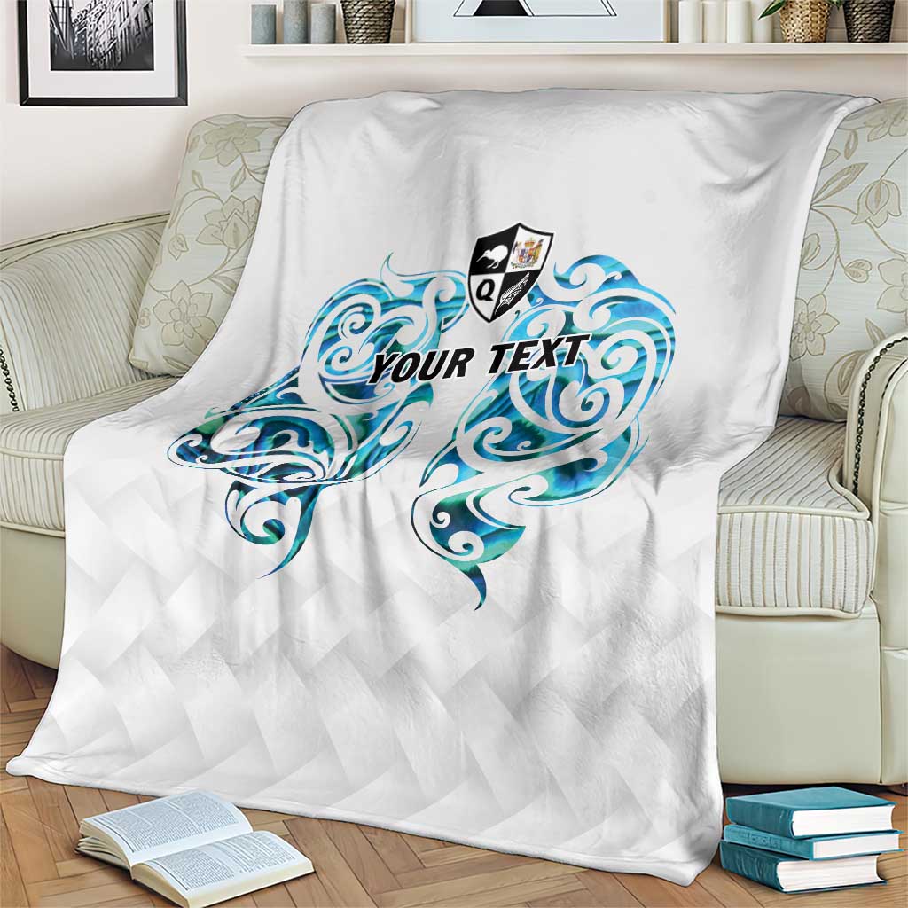 Queensland Maori Kiwi Personalised Blanket Ma Kakariki Papua Shell Maori Tribal Tattoo LT9 - Polynesian Pride