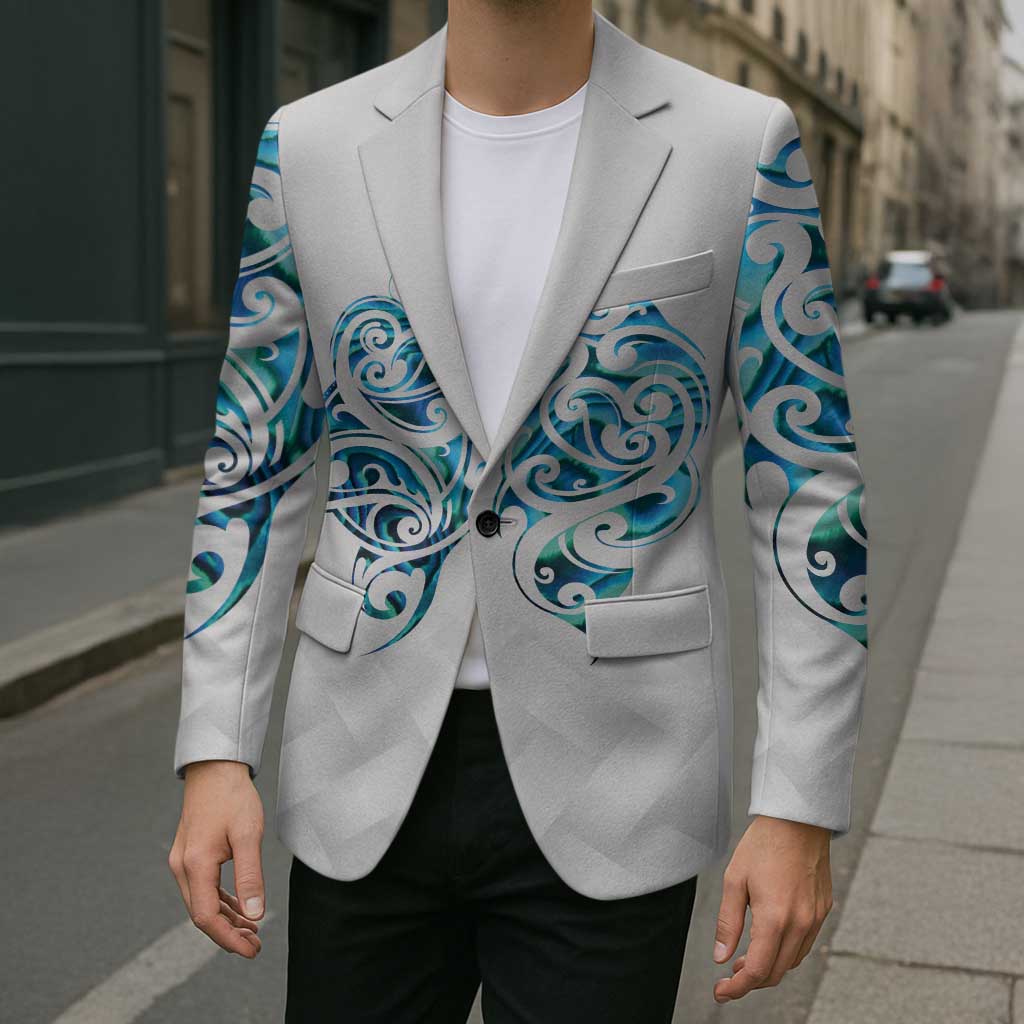 Queensland Maori Kiwi Personalised Blazer Ma Kakariki Papua Shell Maori Tribal Tattoo LT9 - Polynesian Pride