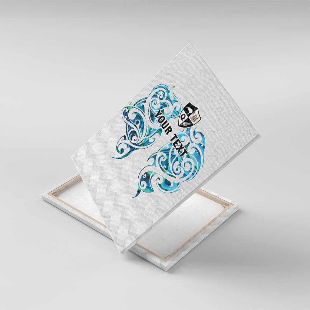 Queensland Maori Kiwi Personalised Canvas Wall Art Ma Kakariki Papua Shell Maori Tribal Tattoo