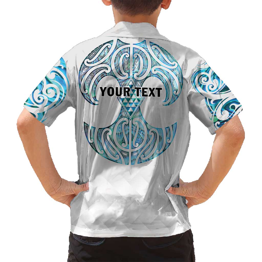 Queensland Maori Kiwi Personalised Family Matching Puletasi and Hawaiian Shirt Ma Kakariki Papua Shell Maori Tribal Tattoo LT9 - Polynesian Pride