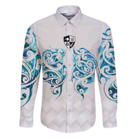 Queensland Maori Kiwi Personalised Family Matching Short Sleeve Bodycon Dress and Hawaiian Shirt Ma Kakariki Papua Shell Maori Tribal Tattoo