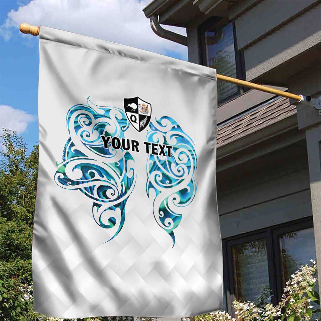 Queensland Maori Kiwi Personalised Garden Flag Ma Kakariki Papua Shell Maori Tribal Tattoo