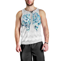 Queensland Maori Kiwi Personalised Men Tank Top Ma Kakariki Papua Shell Maori Tribal Tattoo
