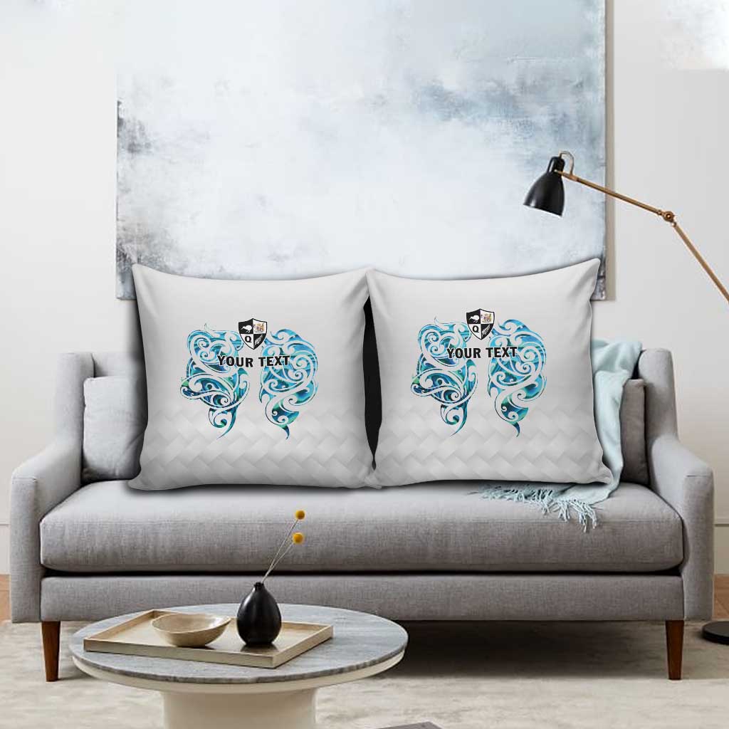 Queensland Maori Kiwi Personalised Pillow Cover Ma Kakariki Papua Shell Maori Tribal Tattoo LT9 - Polynesian Pride