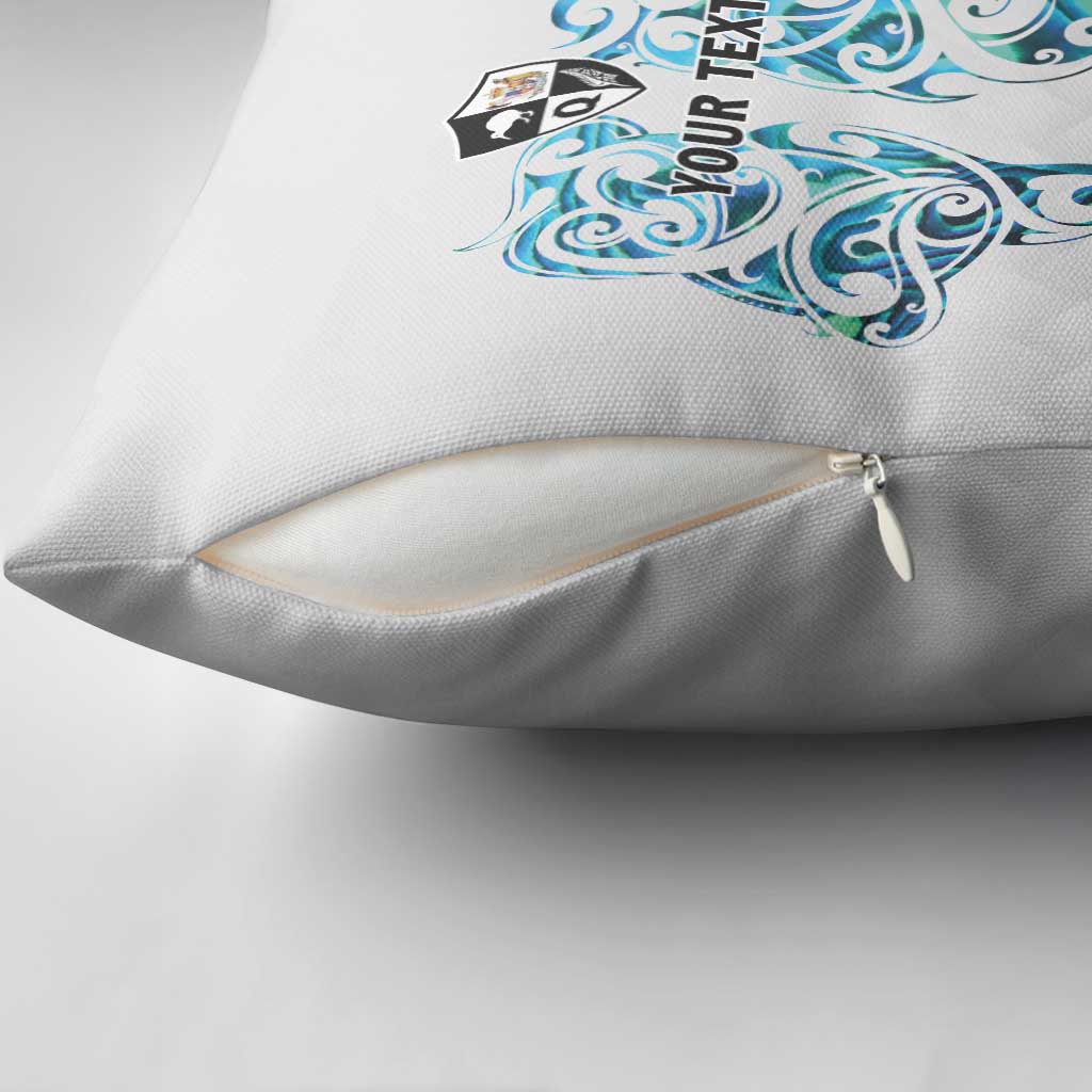 Queensland Maori Kiwi Personalised Pillow Cover Ma Kakariki Papua Shell Maori Tribal Tattoo LT9 - Polynesian Pride