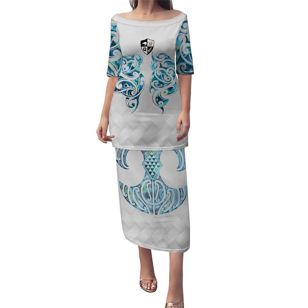 Queensland Maori Kiwi Personalised Puletasi Ma Kakariki Papua Shell Maori Tribal Tattoo