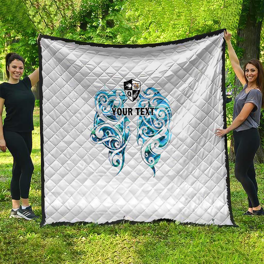 Queensland Maori Kiwi Personalised Quilt Ma Kakariki Papua Shell Maori Tribal Tattoo LT9 - Polynesian Pride