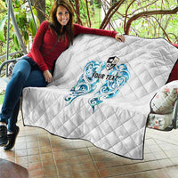 Queensland Maori Kiwi Personalised Quilt Ma Kakariki Papua Shell Maori Tribal Tattoo LT9 - Polynesian Pride