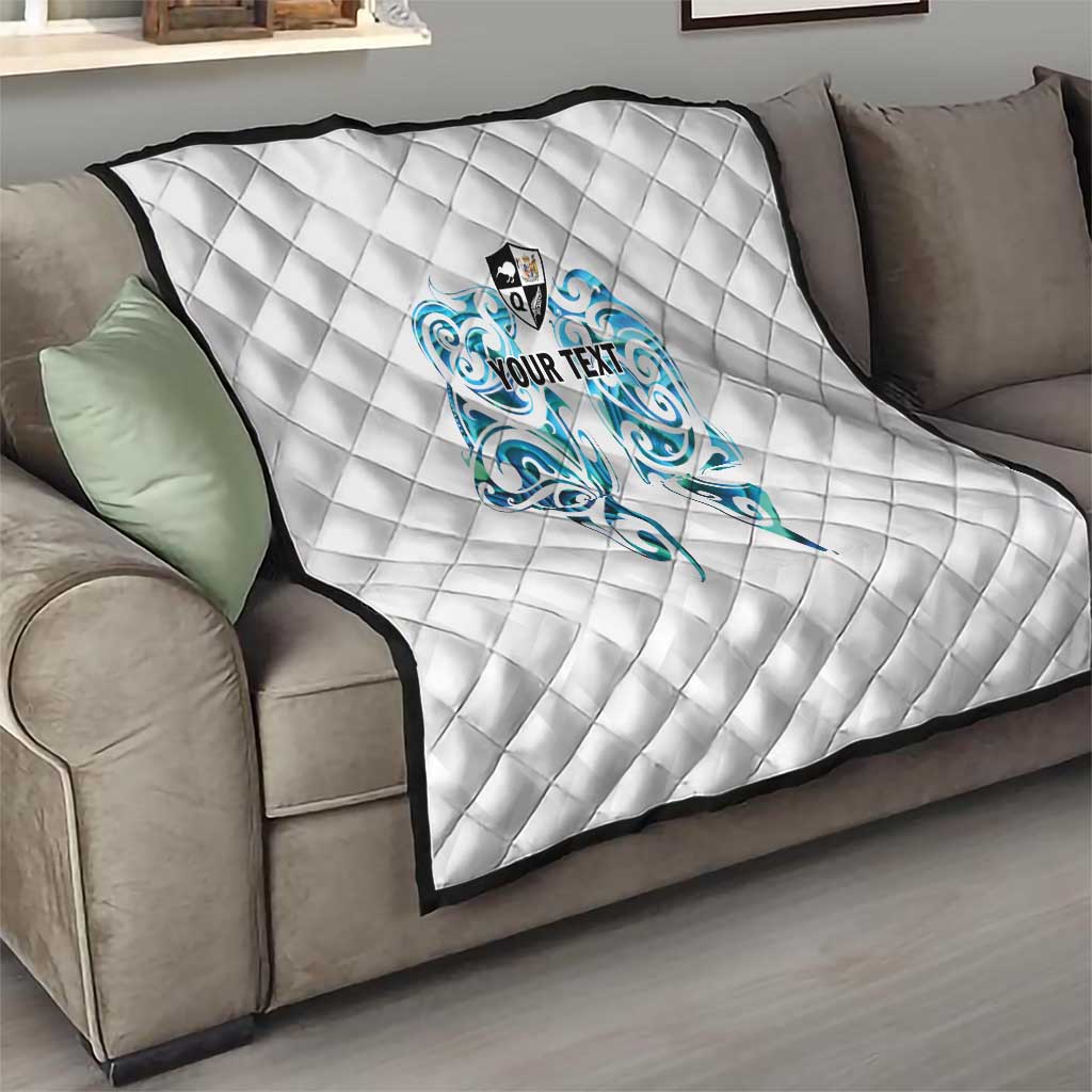 Queensland Maori Kiwi Personalised Quilt Ma Kakariki Papua Shell Maori Tribal Tattoo LT9 - Polynesian Pride