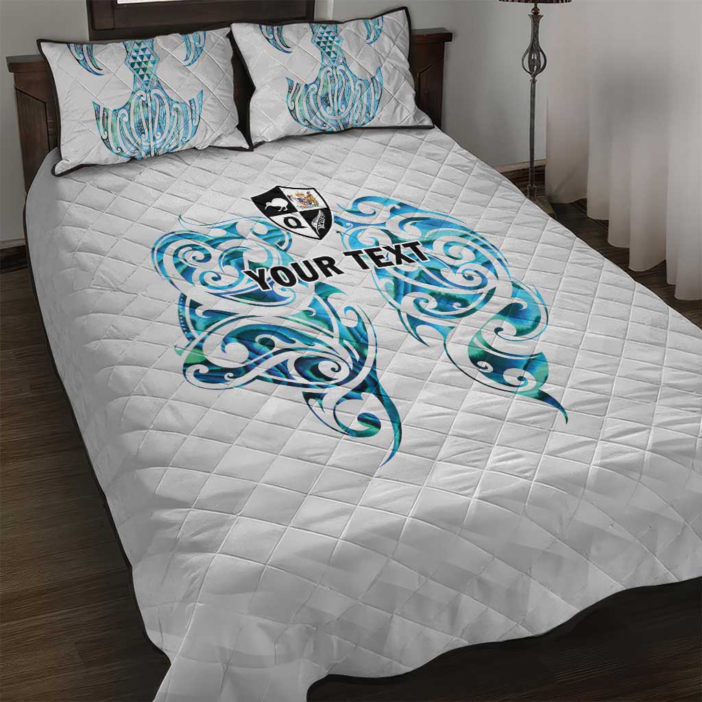 Queensland Maori Kiwi Personalised Quilt Bed Set Ma Kakariki Papua Shell Maori Tribal Tattoo