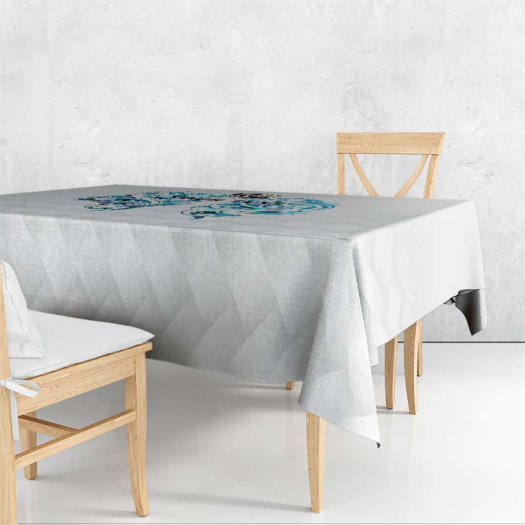 Queensland Maori Kiwi Personalised Tablecloth Ma Kakariki Papua Shell Maori Tribal Tattoo