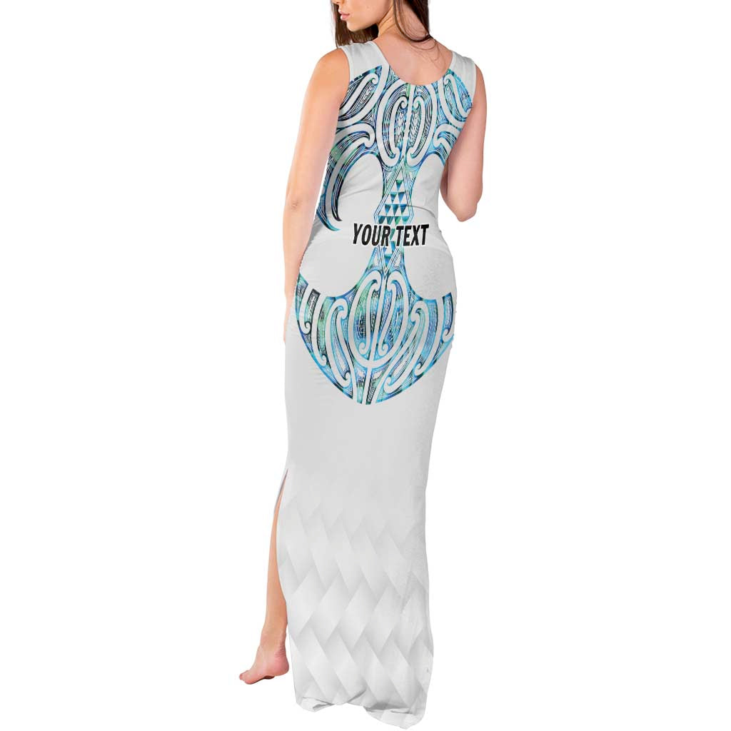 Queensland Maori Kiwi Personalised Tank Maxi Dress Ma Kakariki Papua Shell Maori Tribal Tattoo