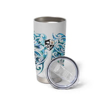 Queensland Maori Kiwi Personalised Tumbler Cup Ma Kakariki Papua Shell Maori Tribal Tattoo LT9 - Polynesian Pride