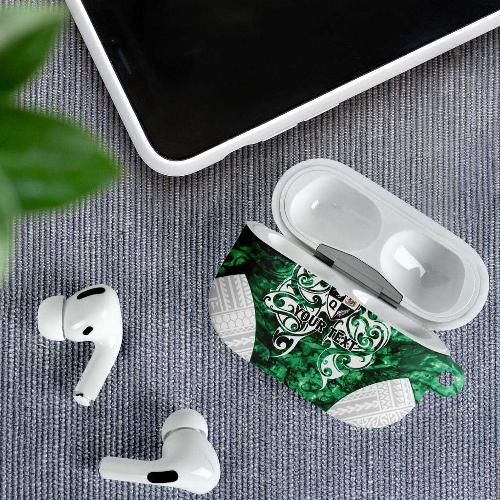 Queensland Maori Kiwi Personalised AirPods Case Kikirangi Papua Shell Maori Tribal Tattoo - Polynesian Pride