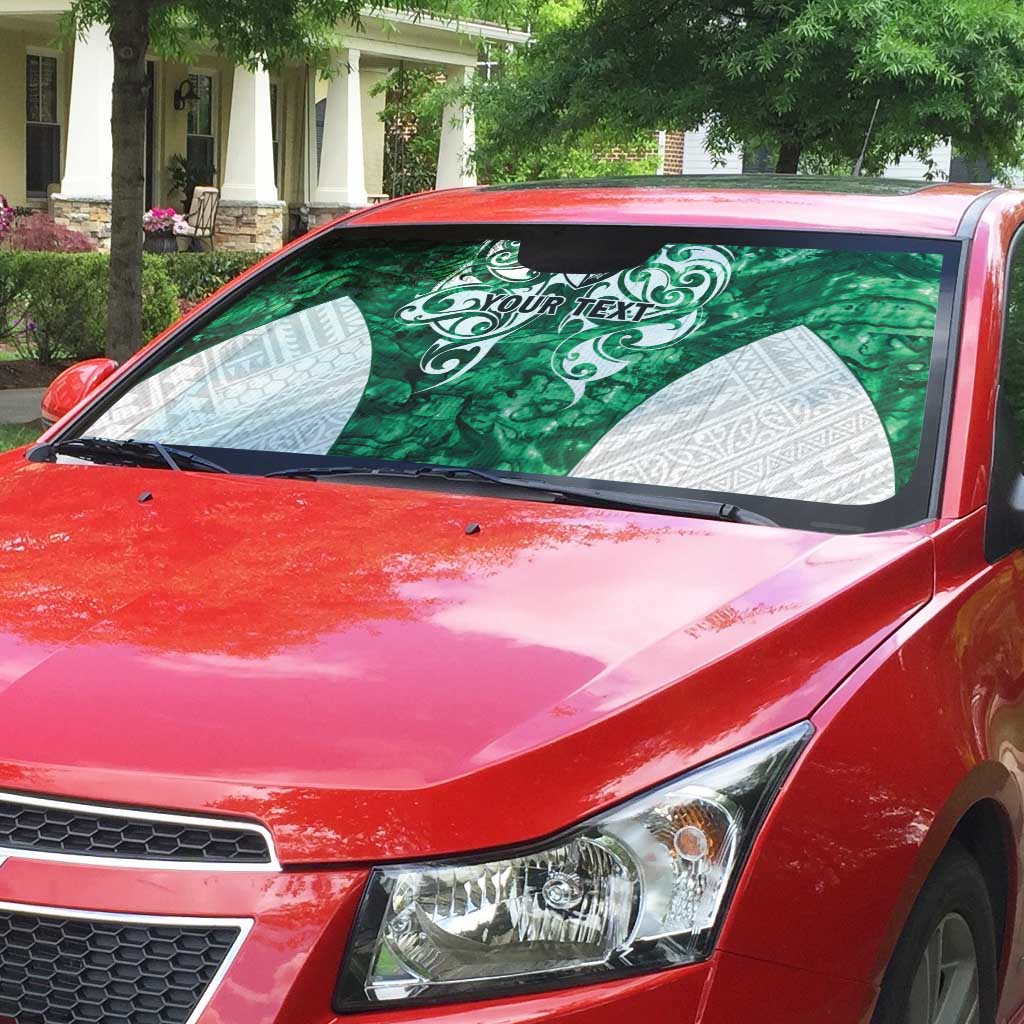Queensland Maori Kiwi Personalised Auto Sun Shade Kikirangi Papua Shell Maori Tribal Tattoo - Polynesian Pride