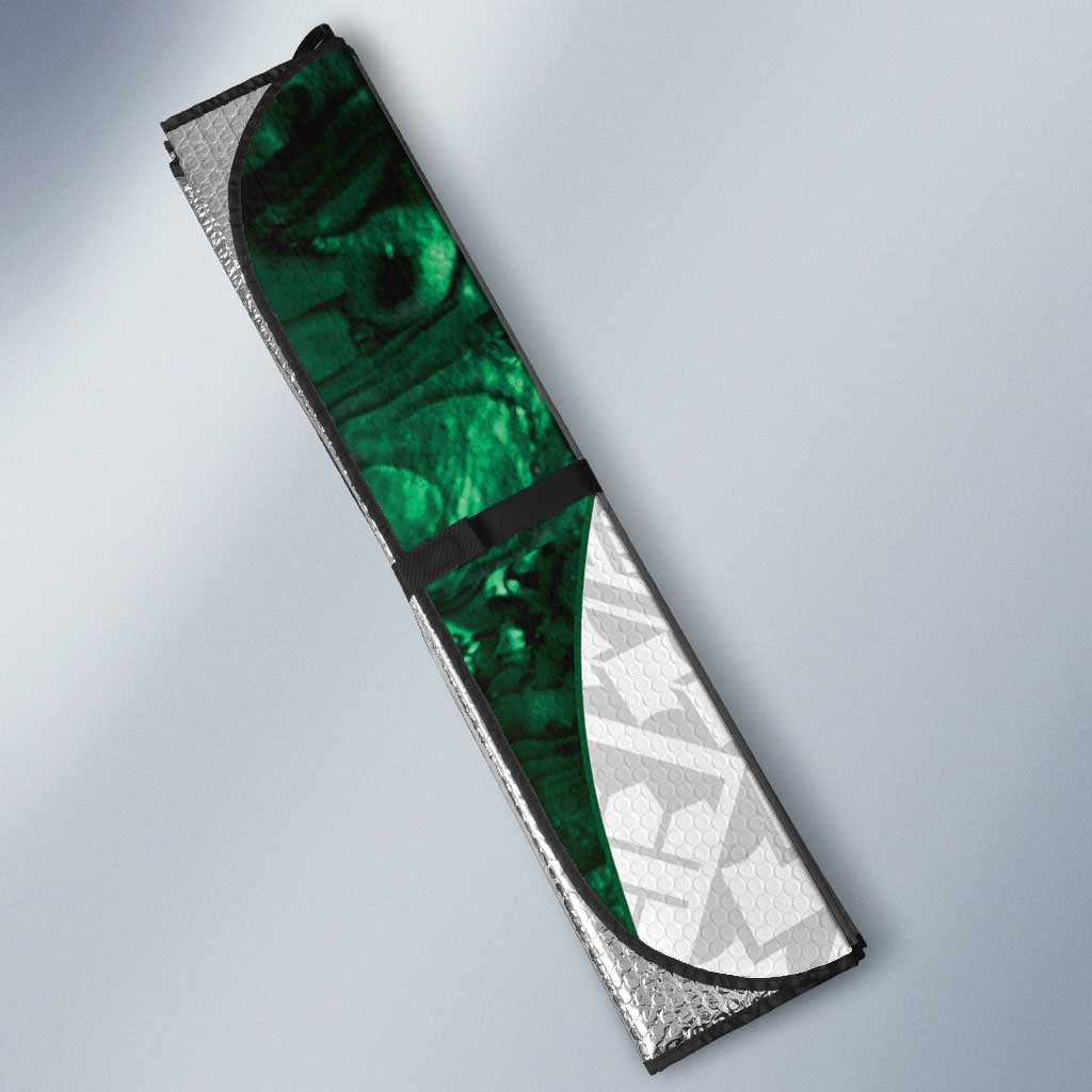 Queensland Maori Kiwi Personalised Auto Sun Shade Kikirangi Papua Shell Maori Tribal Tattoo - Polynesian Pride