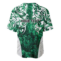 Queensland Maori Kiwi Personalised Baseball Jersey Kikirangi Papua Shell Maori Tribal Tattoo LT9 - Polynesian Pride