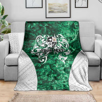 Queensland Maori Kiwi Personalised Blanket Kikirangi Papua Shell Maori Tribal Tattoo LT9 - Polynesian Pride