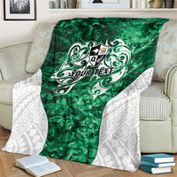 Queensland Maori Kiwi Personalised Blanket Kikirangi Papua Shell Maori Tribal Tattoo LT9 - Polynesian Pride