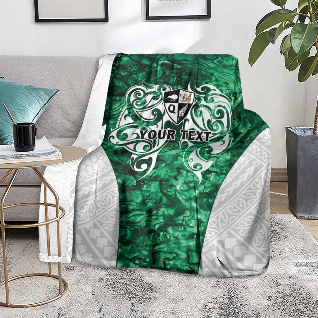 Queensland Maori Kiwi Personalised Blanket Kikirangi Papua Shell Maori Tribal Tattoo LT9 - Polynesian Pride