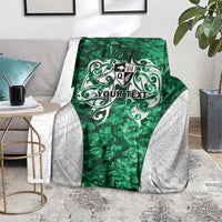 Queensland Maori Kiwi Personalised Blanket Kikirangi Papua Shell Maori Tribal Tattoo LT9 - Polynesian Pride