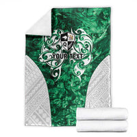 Queensland Maori Kiwi Personalised Blanket Kikirangi Papua Shell Maori Tribal Tattoo LT9 - Polynesian Pride