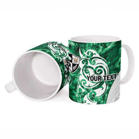 Queensland Maori Kiwi Personalised Ceramic Mug Kikirangi Papua Shell Maori Tribal Tattoo - Polynesian Pride