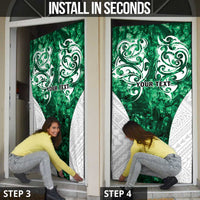 Queensland Maori Kiwi Personalised Door Cover Kikirangi Papua Shell Maori Tribal Tattoo - Polynesian Pride