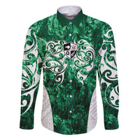 Queensland Maori Kiwi Personalised Family Matching Mermaid Dress and Hawaiian Shirt Kikirangi Papua Shell Maori Tribal Tattoo