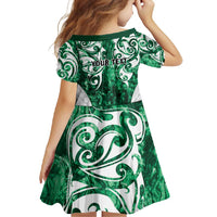 Queensland Maori Kiwi Personalised Family Matching Summer Maxi Dress and Hawaiian Shirt Kikirangi Papua Shell Maori Tribal Tattoo