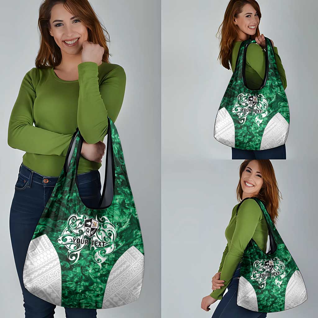 Queensland Maori Kiwi Personalised Grocery Bag Kikirangi Papua Shell Maori Tribal Tattoo LT9 - Polynesian Pride