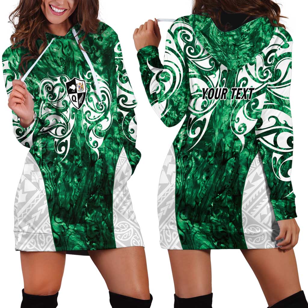 Queensland Maori Kiwi Personalised Hoodie Dress Kikirangi Papua Shell Maori Tribal Tattoo