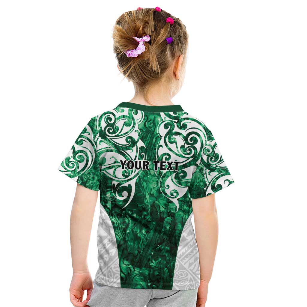 Queensland Maori Kiwi Personalised Kid T Shirt Kikirangi Papua Shell Maori Tribal Tattoo LT9 - Polynesian Pride