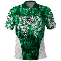 Queensland Maori Kiwi Personalised Polo Shirt Kikirangi Papua Shell Maori Tribal Tattoo