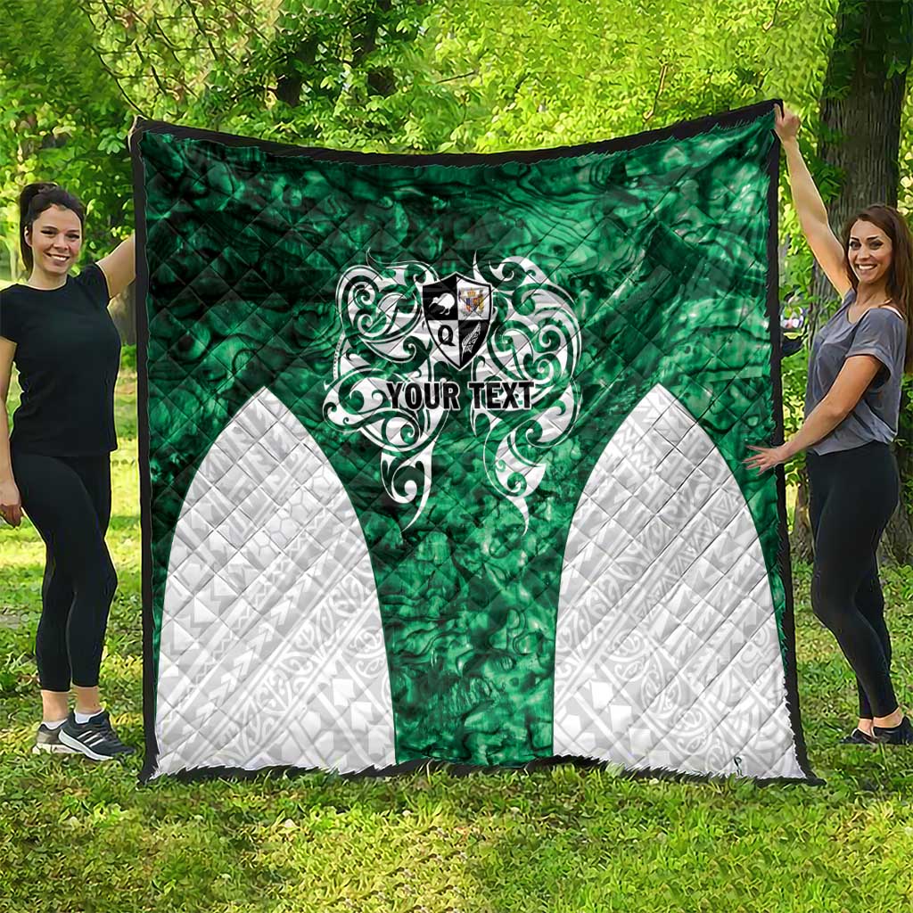 Queensland Maori Kiwi Personalised Quilt Kikirangi Papua Shell Maori Tribal Tattoo LT9 - Polynesian Pride