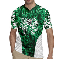 Queensland Maori Kiwi Personalised Rugby Jersey Kikirangi Papua Shell Maori Tribal Tattoo