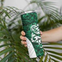 Queensland Maori Kiwi Personalised Skinny Tumbler Kikirangi Papua Shell Maori Tribal Tattoo LT9 - Polynesian Pride