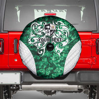 Queensland Maori Kiwi Personalised Spare Tire Cover Kikirangi Papua Shell Maori Tribal Tattoo
