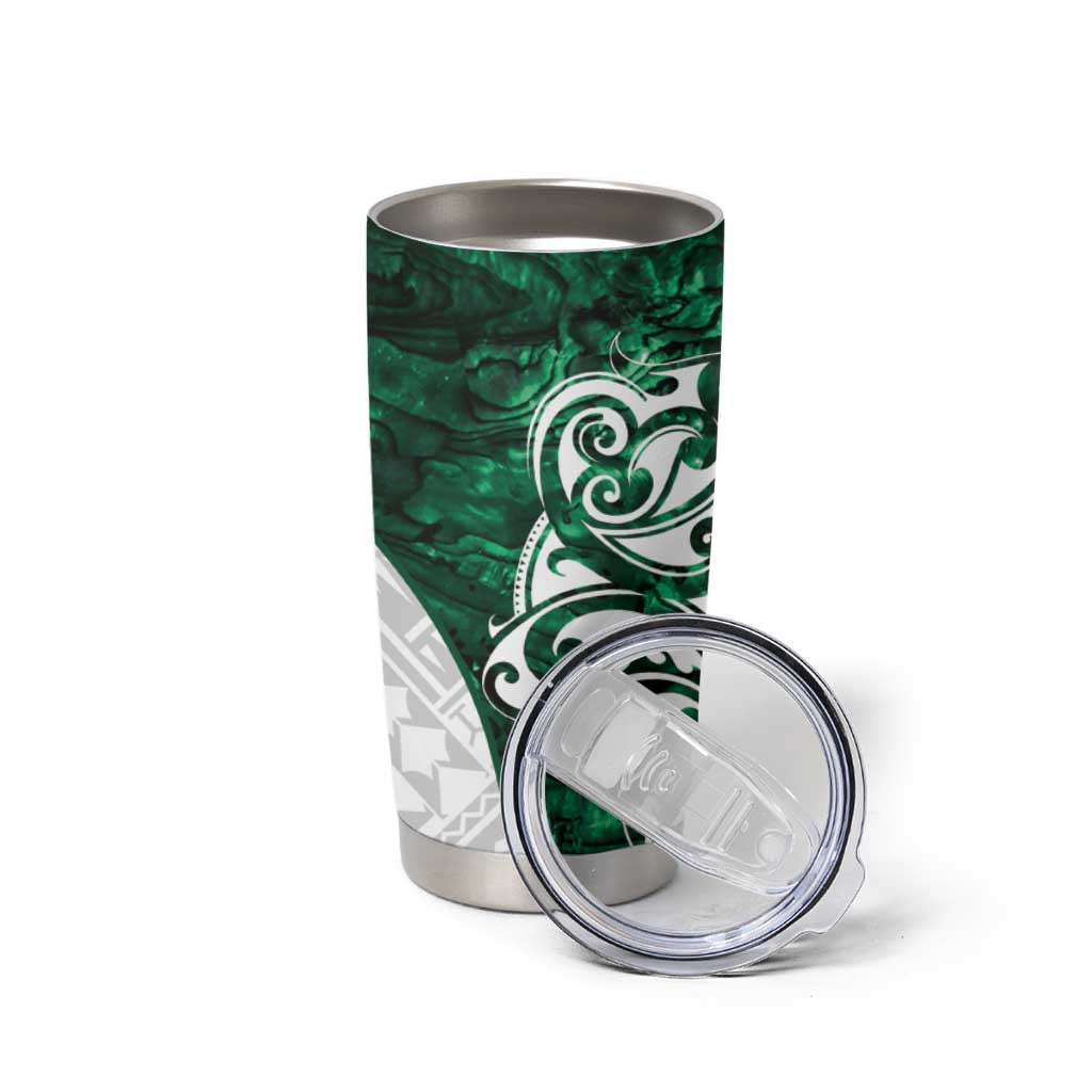 Queensland Maori Kiwi Personalised Tumbler Cup Kikirangi Papua Shell Maori Tribal Tattoo LT9 - Polynesian Pride