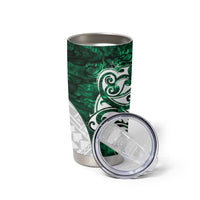 Queensland Maori Kiwi Personalised Tumbler Cup Kikirangi Papua Shell Maori Tribal Tattoo LT9 - Polynesian Pride