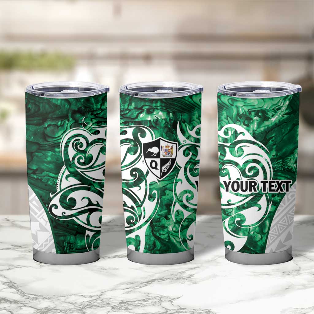 Queensland Maori Kiwi Personalised Tumbler Cup Kikirangi Papua Shell Maori Tribal Tattoo LT9 - Polynesian Pride