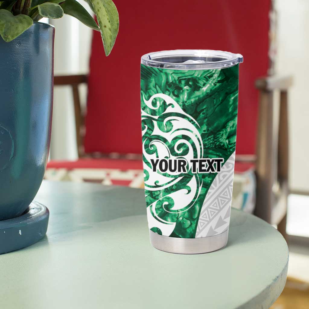 Queensland Maori Kiwi Personalised Tumbler Cup Kikirangi Papua Shell Maori Tribal Tattoo LT9 - Polynesian Pride