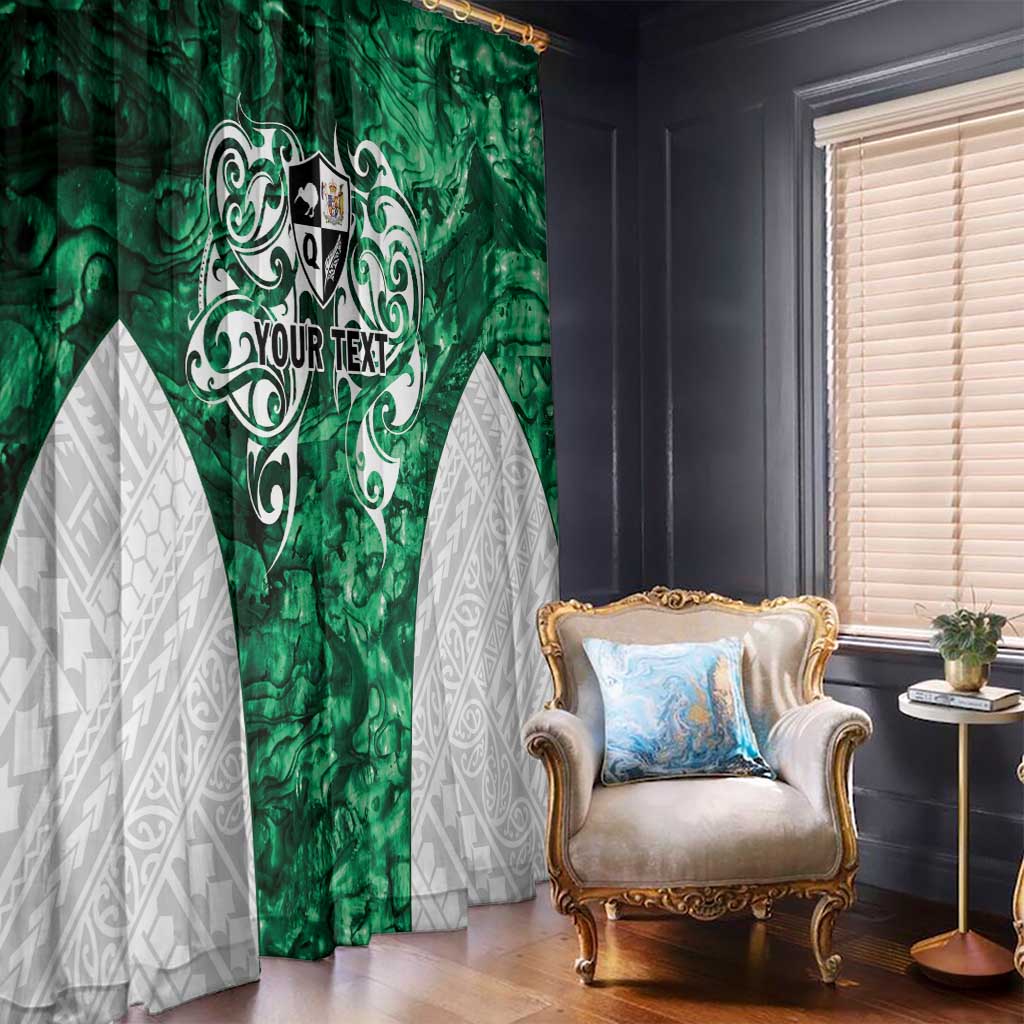 Queensland Maori Kiwi Personalised Window Curtain Kikirangi Papua Shell Maori Tribal Tattoo LT9 - Polynesian Pride