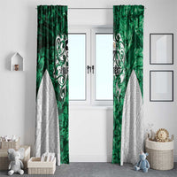 Queensland Maori Kiwi Personalised Window Curtain Kikirangi Papua Shell Maori Tribal Tattoo LT9 - Polynesian Pride