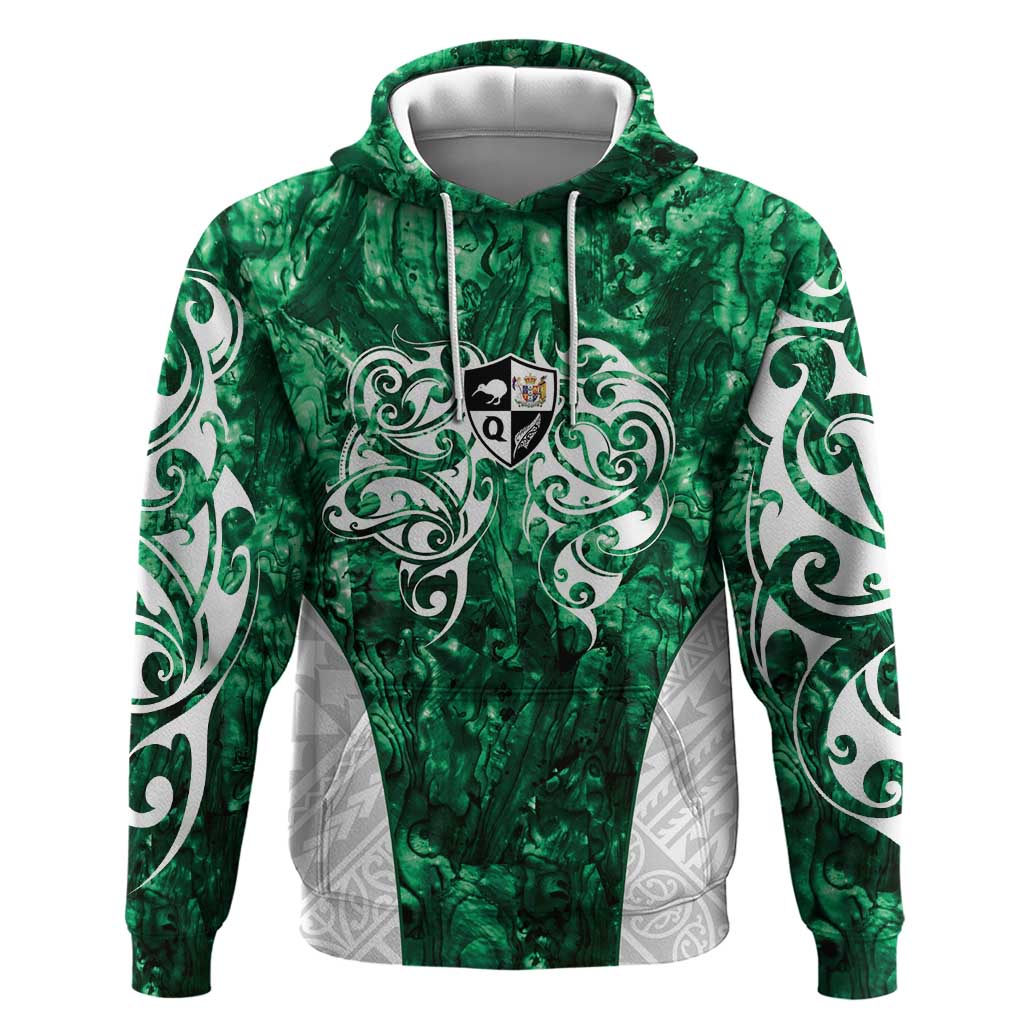 Queensland Maori Kiwi Personalised Zip Hoodie Kikirangi Papua Shell Maori Tribal Tattoo