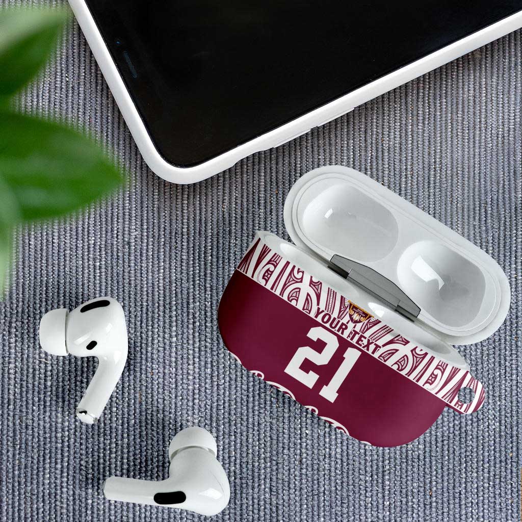Queensland Maori Nga Hau E Wha Custom AirPods Case Polynesian Maori Tribal Pattern - Polynesian Pride
