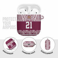 Queensland Maori Nga Hau E Wha Custom AirPods Case Polynesian Maori Tribal Pattern - Polynesian Pride