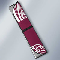 Queensland Maori Nga Hau E Wha Custom Auto Sun Shade Polynesian Maori Tribal Pattern - Polynesian Pride